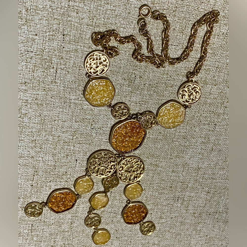 ❣️Unique Elegant Gold and Brown Women's Necklace❣️